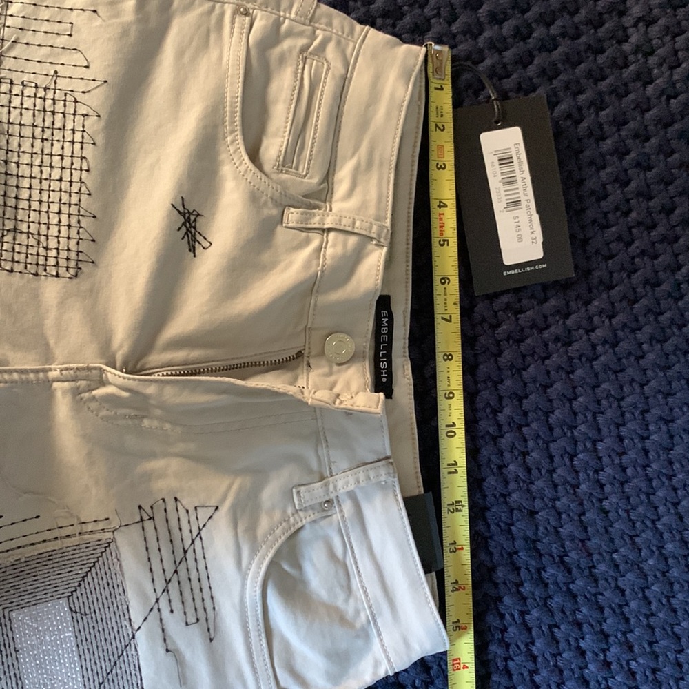 Men’s Embellish gray denim patchwork - Picture 8 of 9